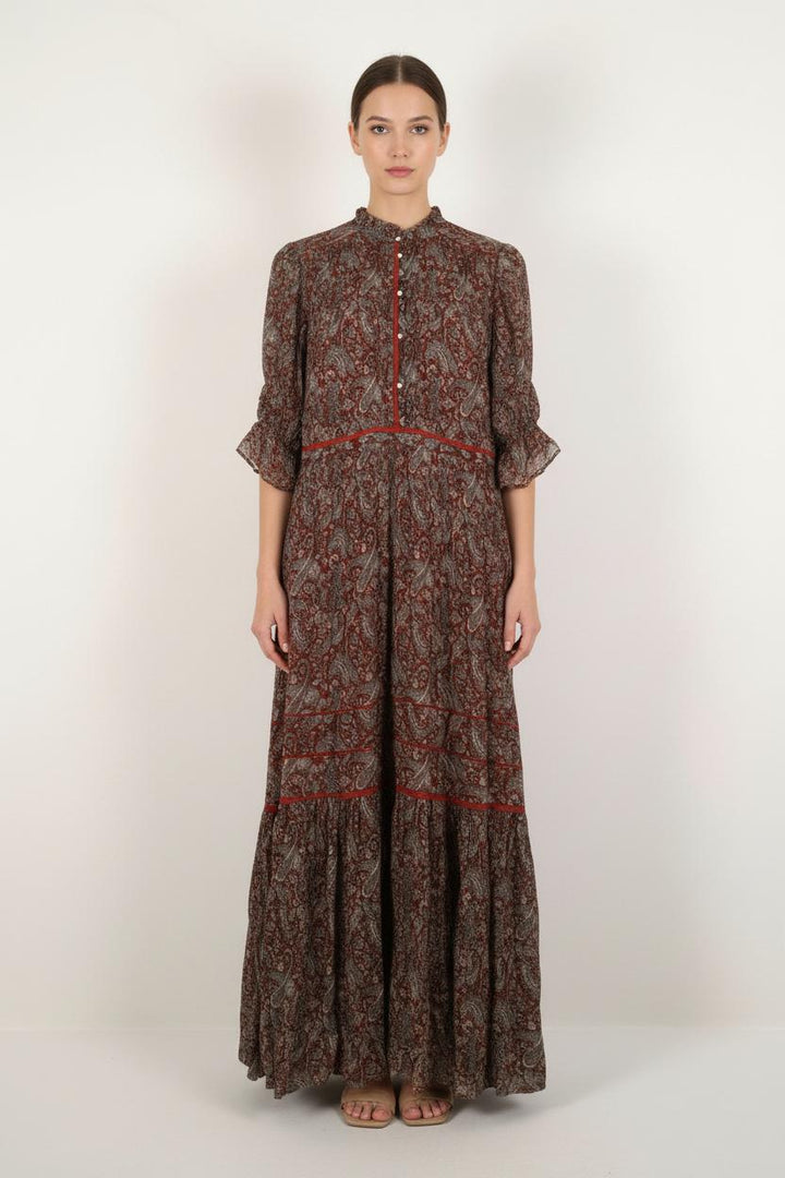 Robe Longue Marron - Taille S/36 de la marque Bérénice | PARAD72921 - Vendu par Paradigme - Image 1