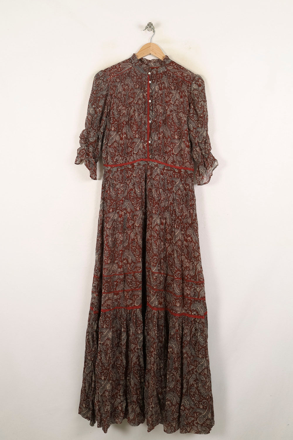 Robe Longue Marron - Taille S/36 de la marque Bérénice | PARAD72921 - Vendu par Paradigme - Image 2