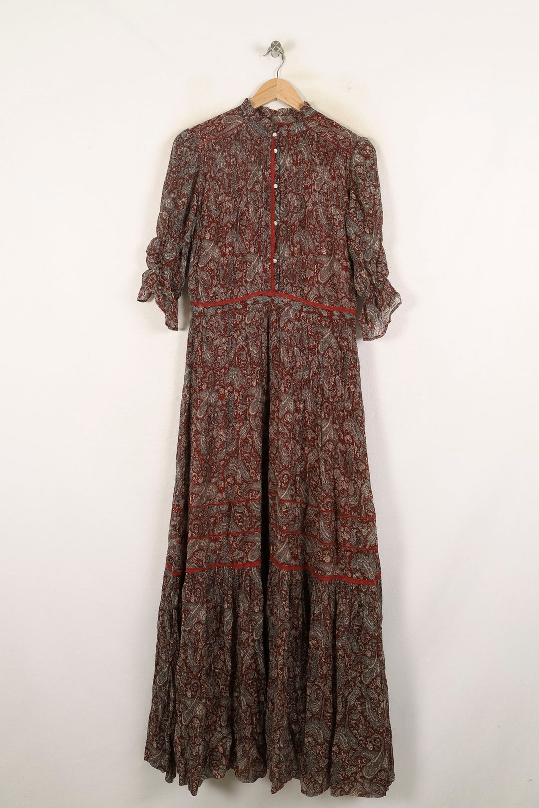 Robe Longue Marron - Taille S/36 de la marque Bérénice | PARAD72921 - Vendu par Paradigme - Image 2