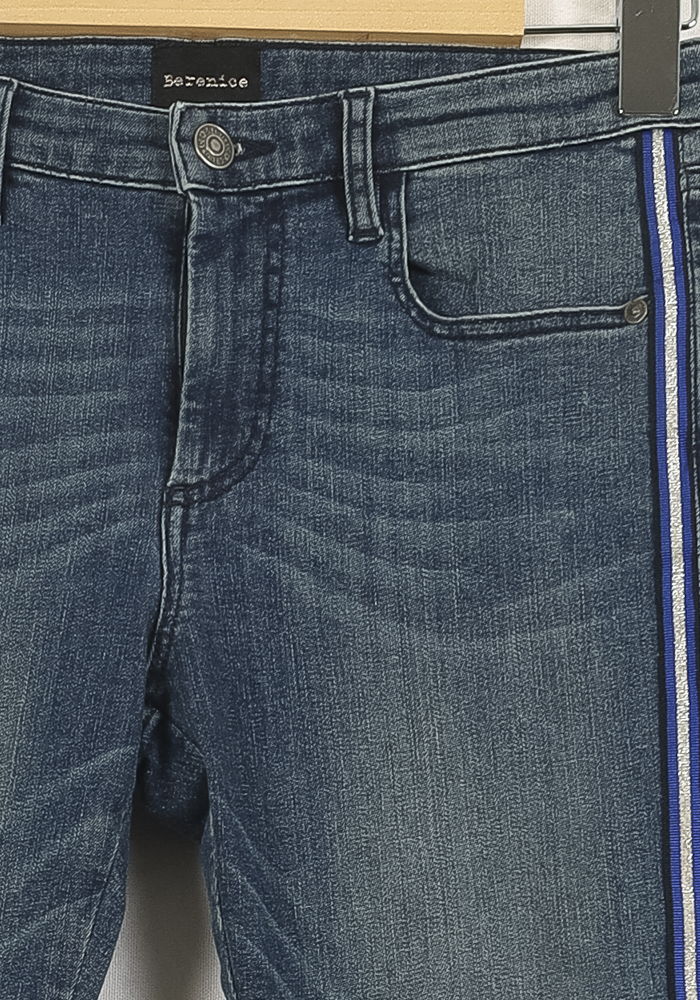 Jean Skinny Bleu et Blanc - Taille S/36 de la marque Bérénice | PARAD72928 - Vendu par Paradigme - Image 3