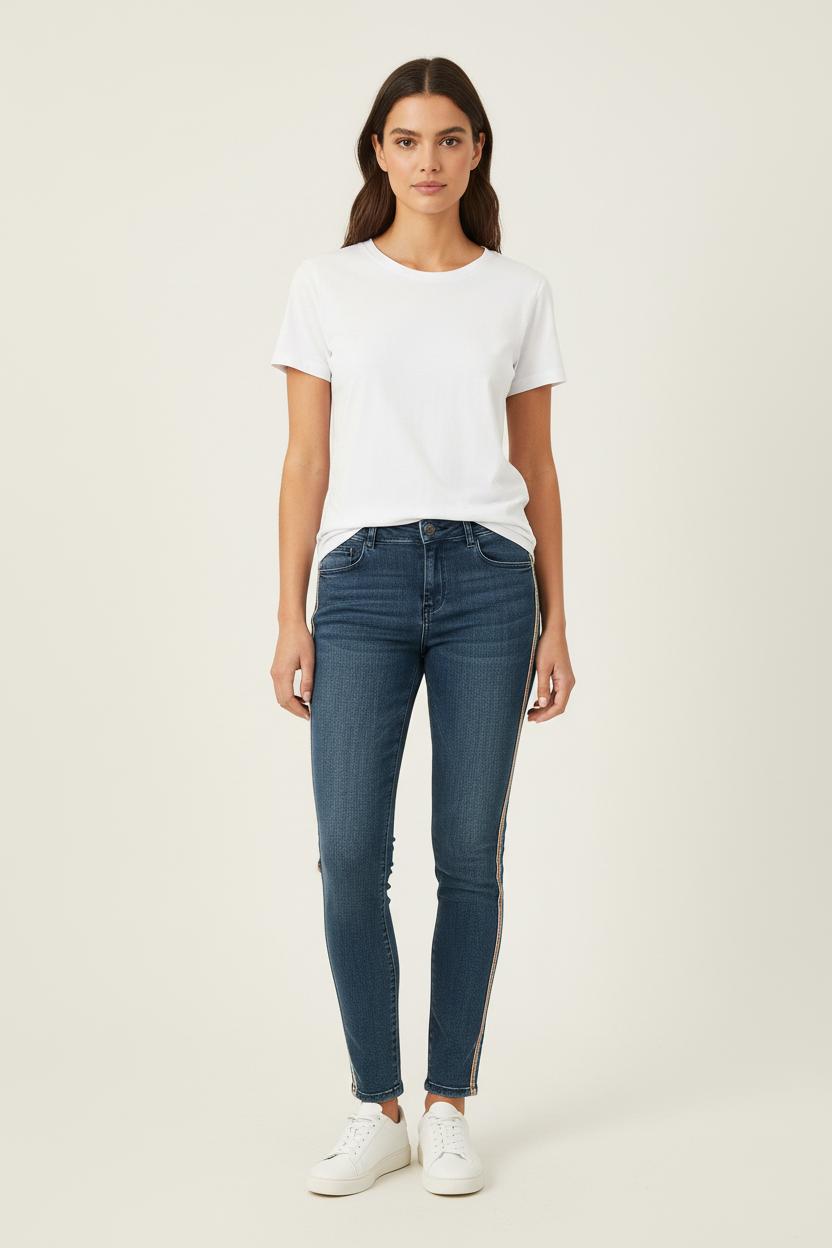 Jean Slim Bleu - Taille M/38 de la marque Bérénice | PARAD72929 - Vendu par Paradigme - Image 1