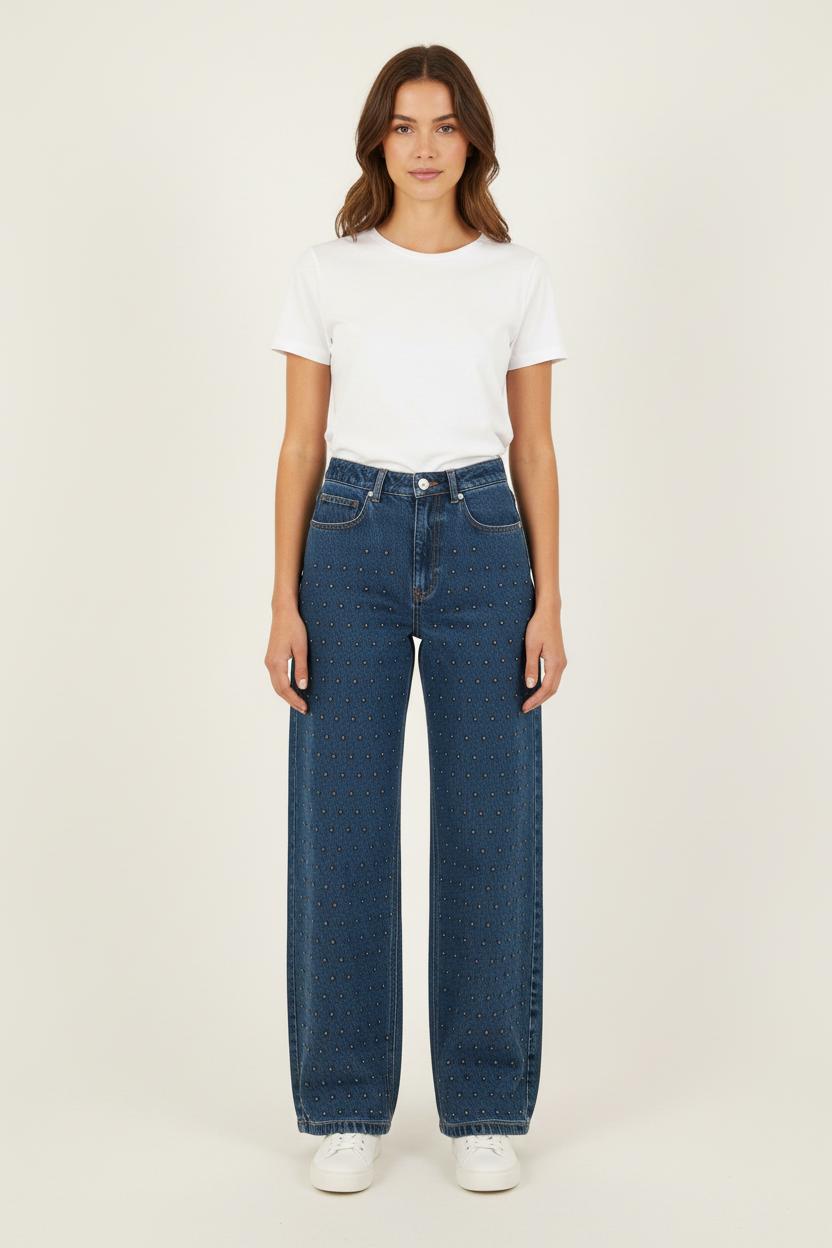 Jean Large Bleu - Taille S/36 de la marque Bérénice | PARAD72934 - Vendu par Paradigme - Image 1