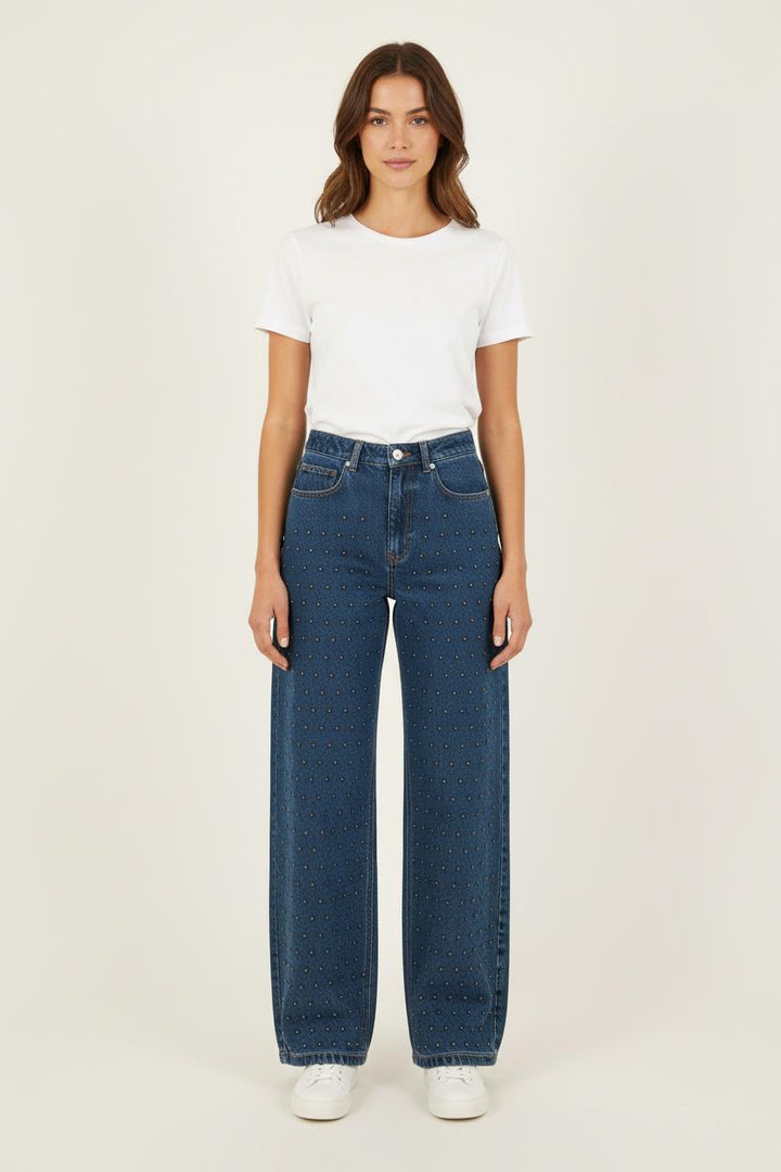 Jean Large Bleu - Taille S/36 de la marque Bérénice | PARAD72934 - Vendu par Paradigme - Image 1