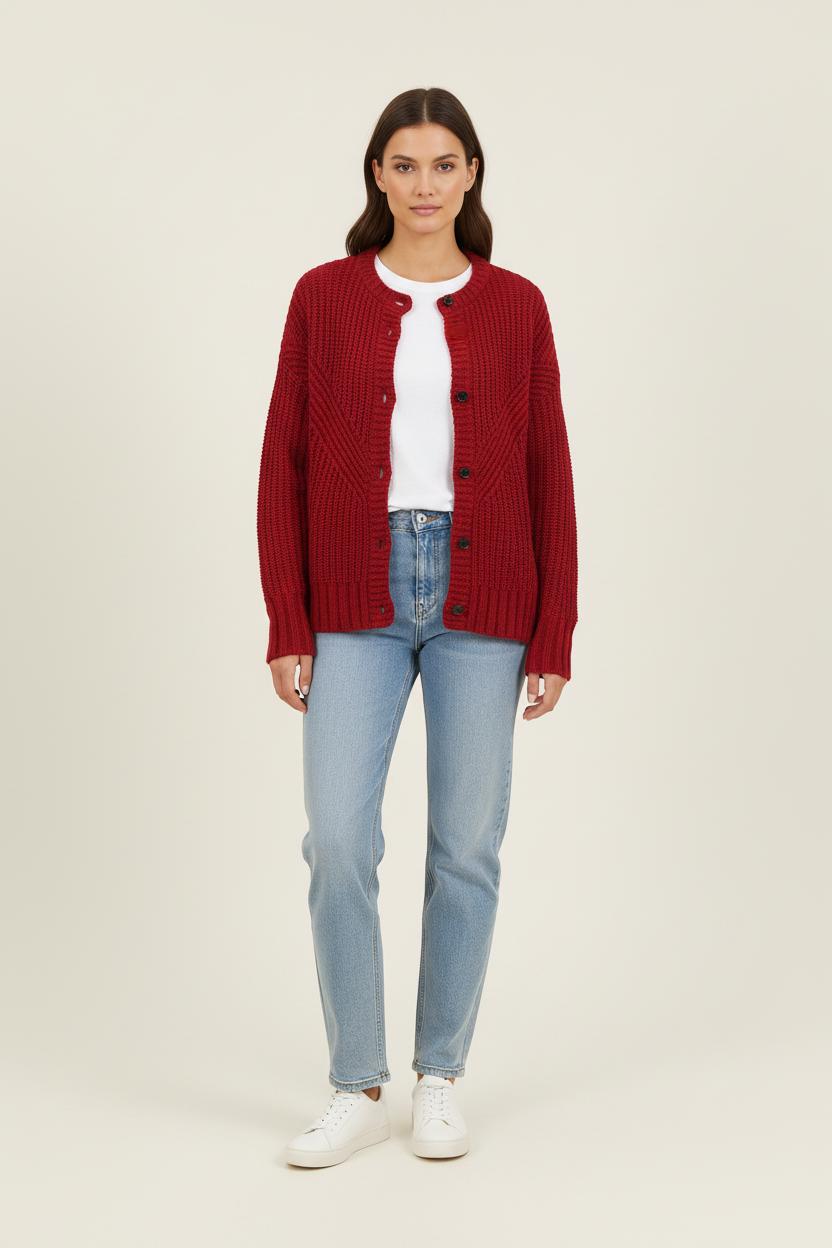 Gilet Bordeaux - Taille S/36 de la marque Bérénice | PARAD72943 - Vendu par Paradigme - Image 1