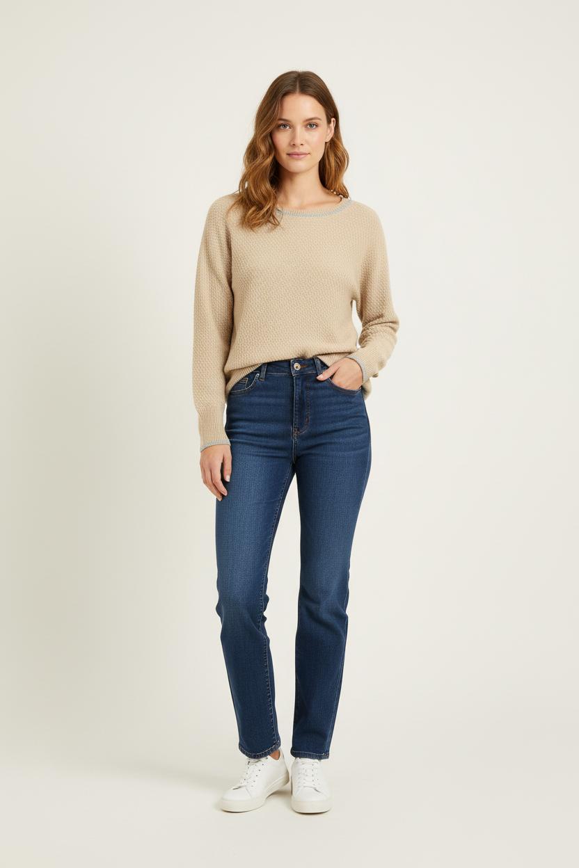 Pull Beige - Taille S/36 de la marque Bérénice | PARAD72944 - Vendu par Paradigme - Image 1