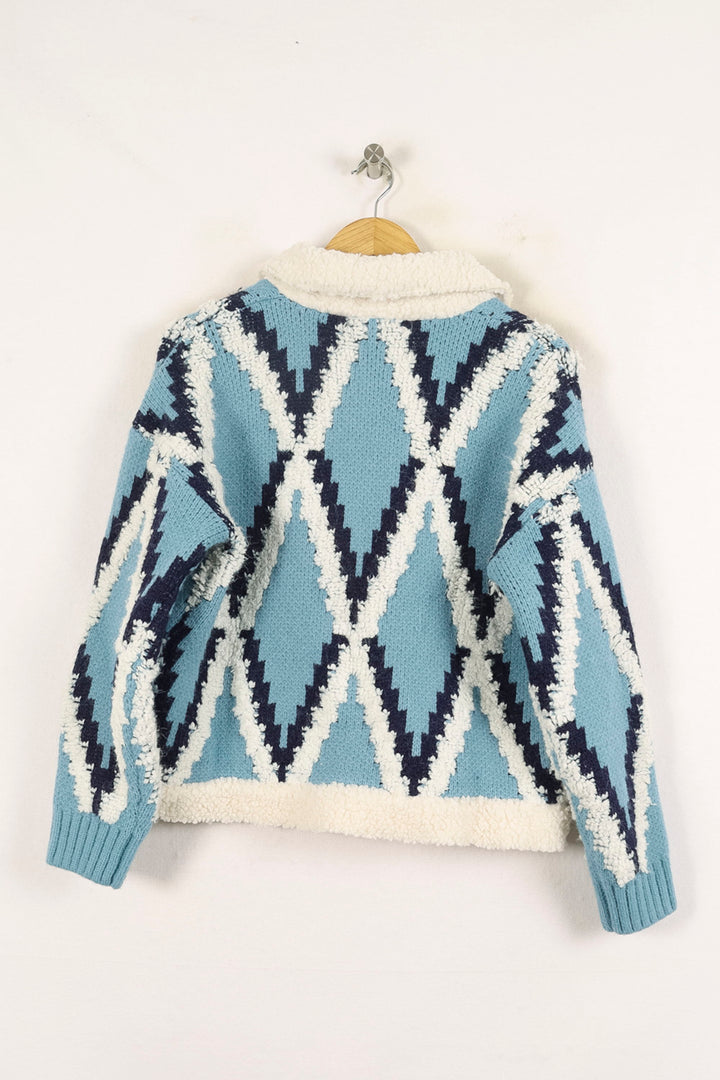Veste Bleu et Blanc - Taille S/36 de la marque Bérénice | PARAD72951 - Vendu par Paradigme - Image 4