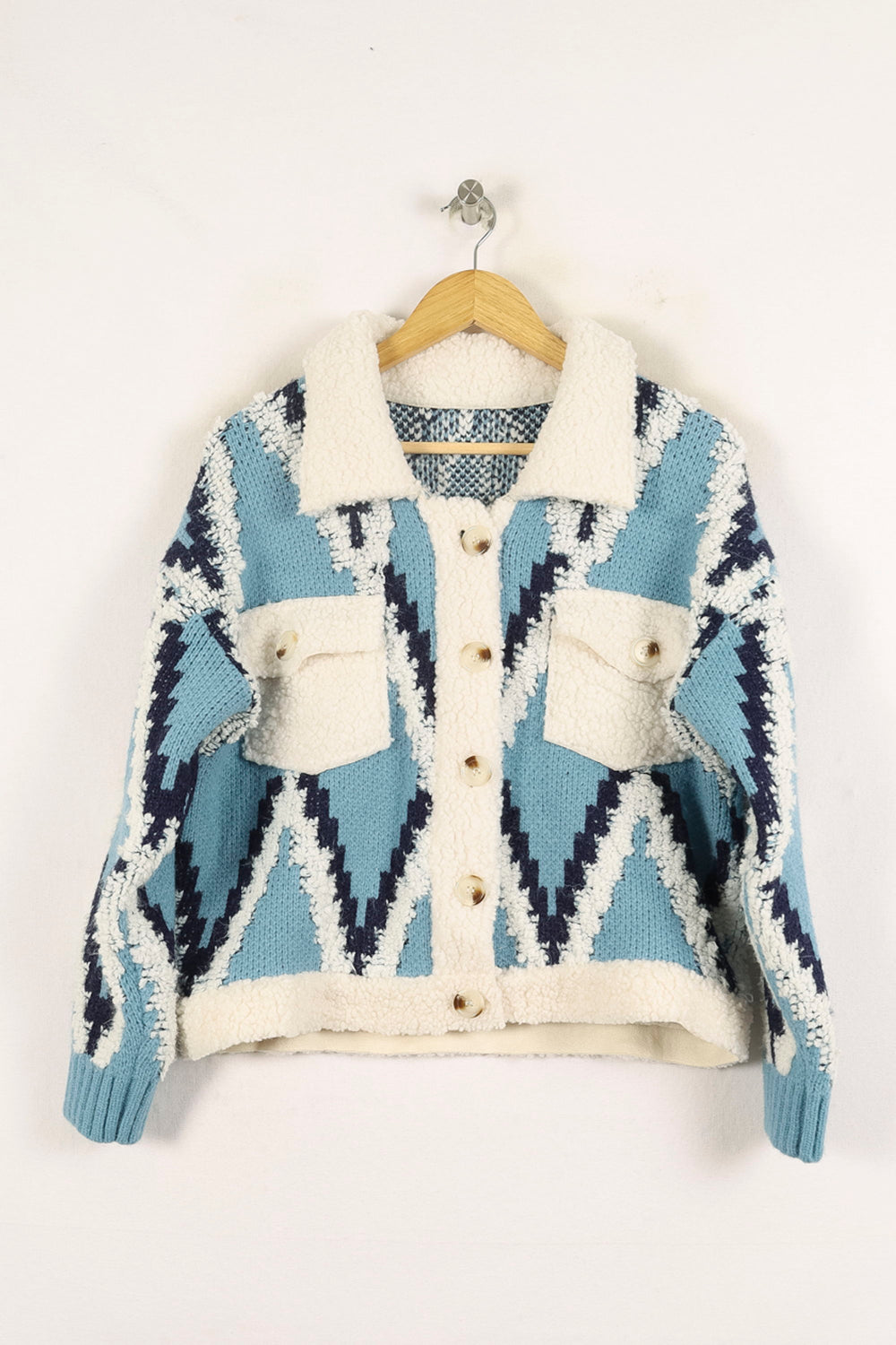 Veste Bleu et Blanc - Taille S/36 de la marque Bérénice | PARAD72951 - Vendu par Paradigme - Image 2