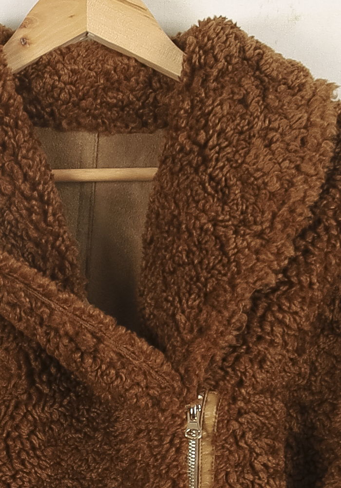 Veste En Laine Marron - Taille S/36 de la marque Bérénice | PARAD72954 - Vendu par Paradigme - Image 3
