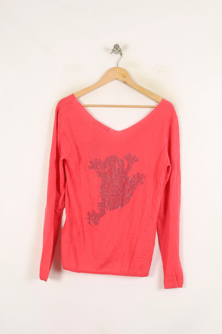 Pull Rose - Taille L/40 de la marque Bérénice | PARAD72959 - Vendu par Paradigme - Image 4