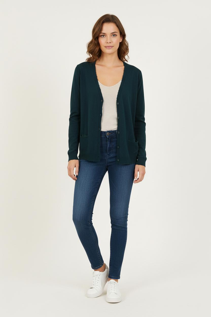 Cardigan Vert - Taille S/36 de la marque Bérénice | PARAD72962 - Vendu par Paradigme - Image 1