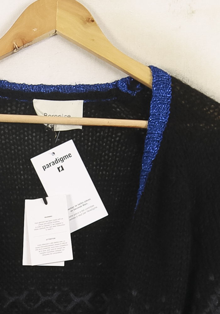 Gilet Bleu et Noir - Taille S/36 de la marque Bérénice | PARAD72963 - Vendu par Paradigme - Image 3