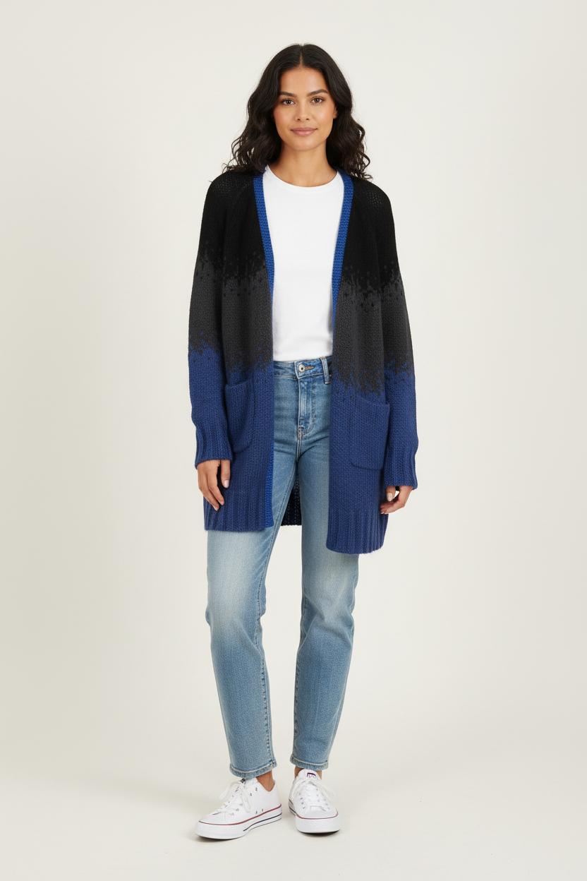 Gilet Bleu et Noir - Taille S/36 de la marque Bérénice | PARAD72963 - Vendu par Paradigme - Image 1