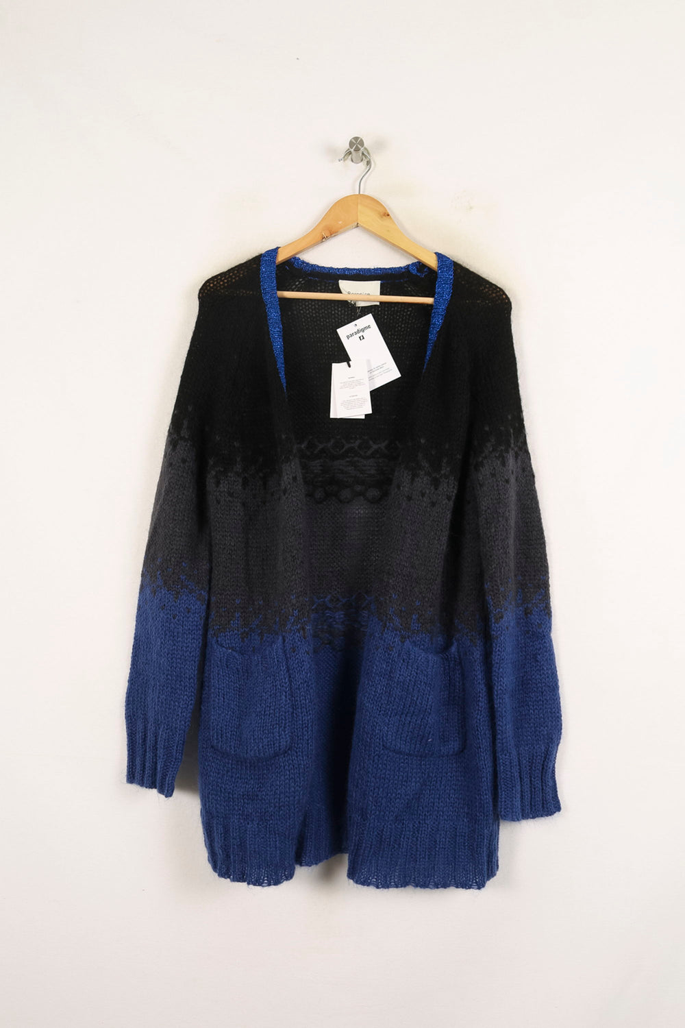 Gilet Bleu et Noir - Taille S/36 de la marque Bérénice | PARAD72963 - Vendu par Paradigme - Image 2