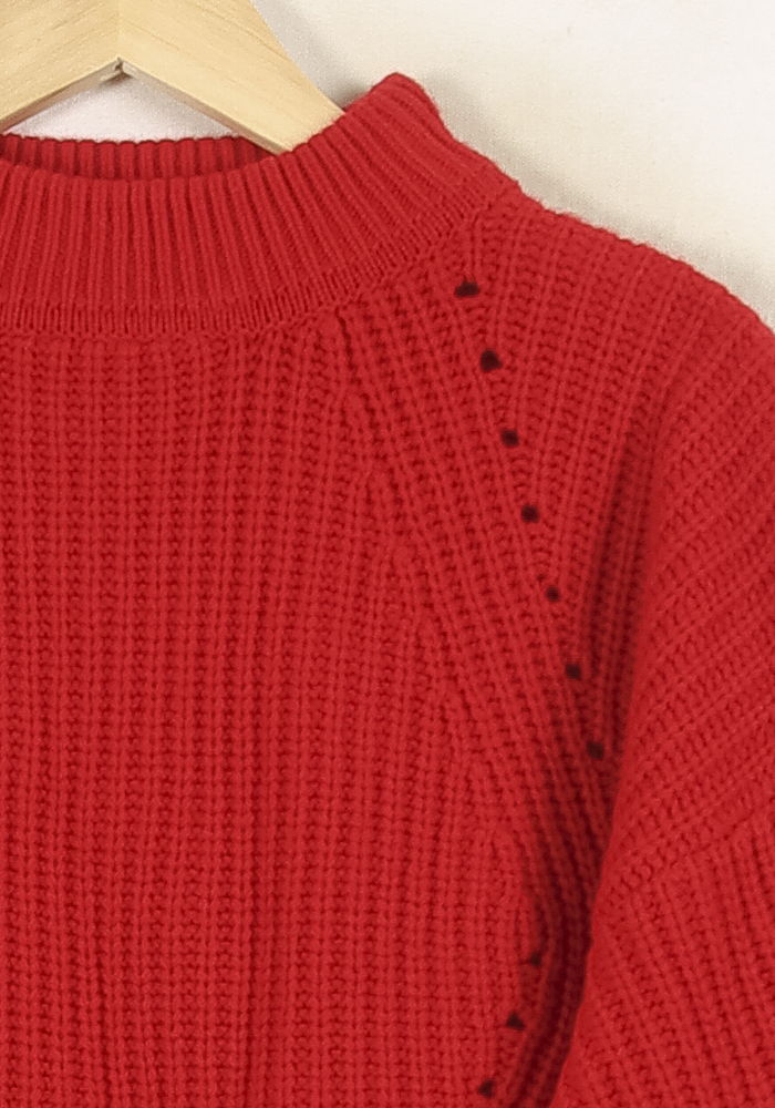 Pull Rouge - Taille S/36 de la marque Bérénice | PARAD72964 - Vendu par Paradigme - Image 3