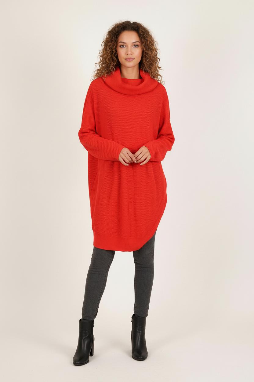 Pull Rouge - Taille S/36 de la marque Bérénice | PARAD72965 - Vendu par Paradigme - Image 1