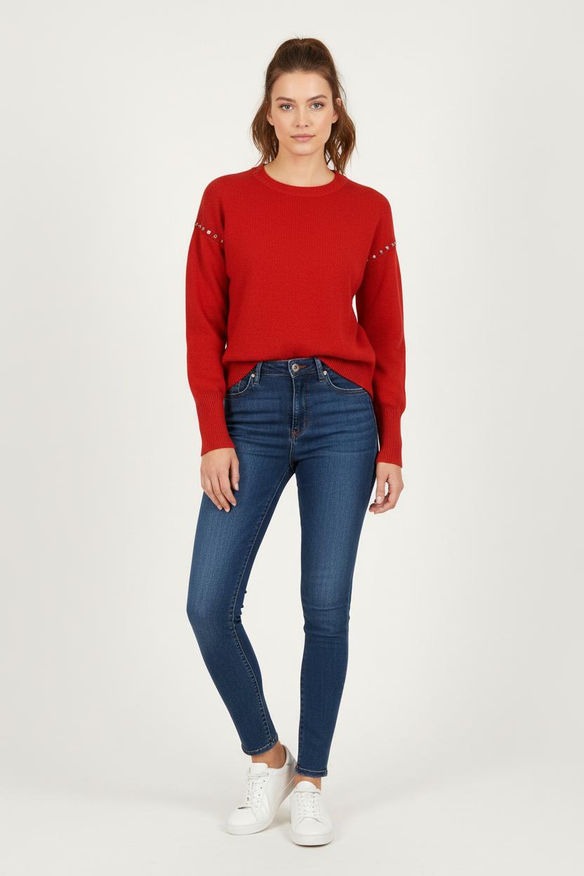 Pull Bordeaux - Taille XS/34 de la marque Bérénice | PARAD72966 - Vendu par Paradigme - Image 1