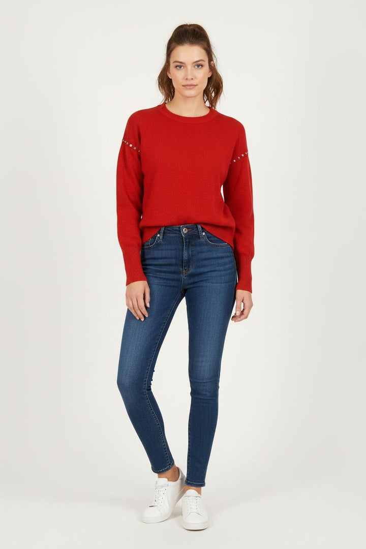 Pull Bordeaux - Taille XS/34 de la marque Bérénice | PARAD72966 - Vendu par Paradigme - Image 1