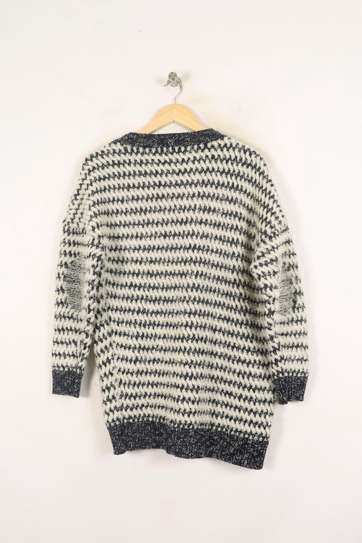 Cardigan Blanc et Noir - Taille S/36 de la marque Bérénice | PARAD72969 - Vendu par Paradigme - Image 4