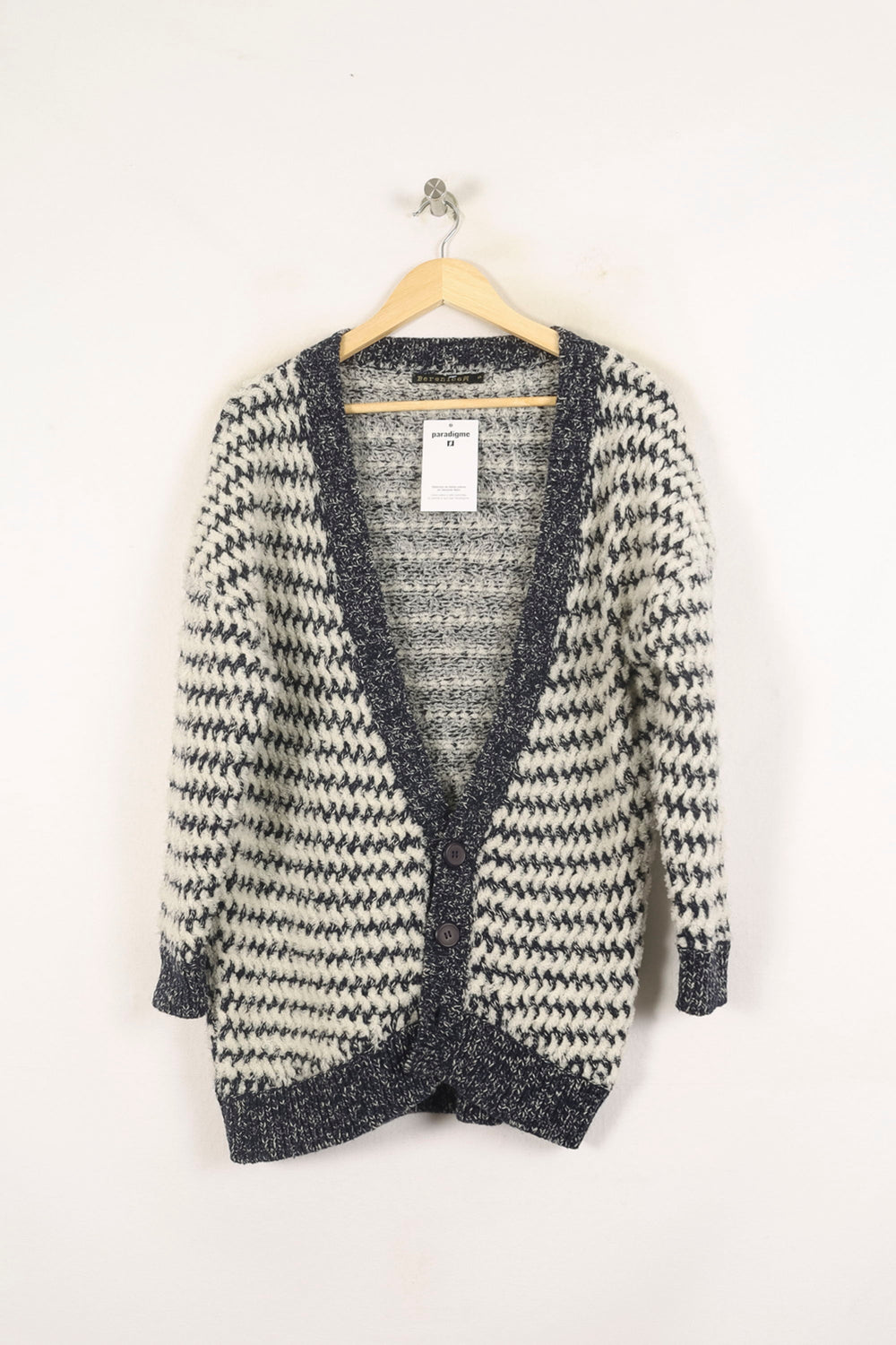 Cardigan Blanc et Noir - Taille S/36 de la marque Bérénice | PARAD72969 - Vendu par Paradigme - Image 2