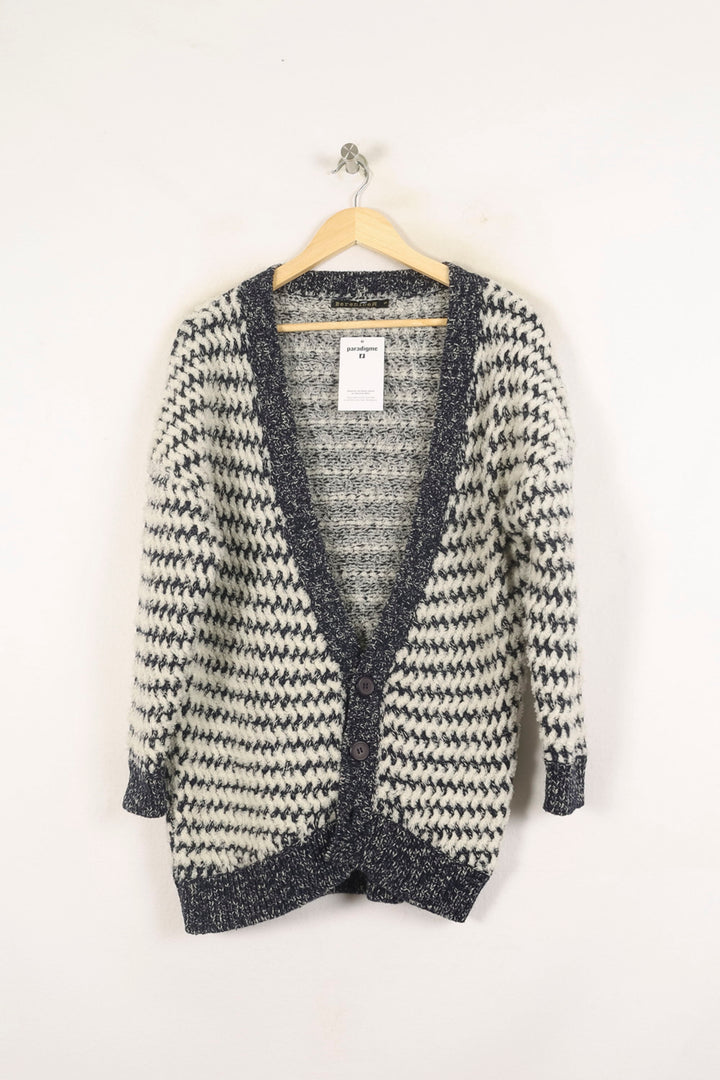 Cardigan Blanc et Noir - Taille S/36 de la marque Bérénice | PARAD72969 - Vendu par Paradigme - Image 2