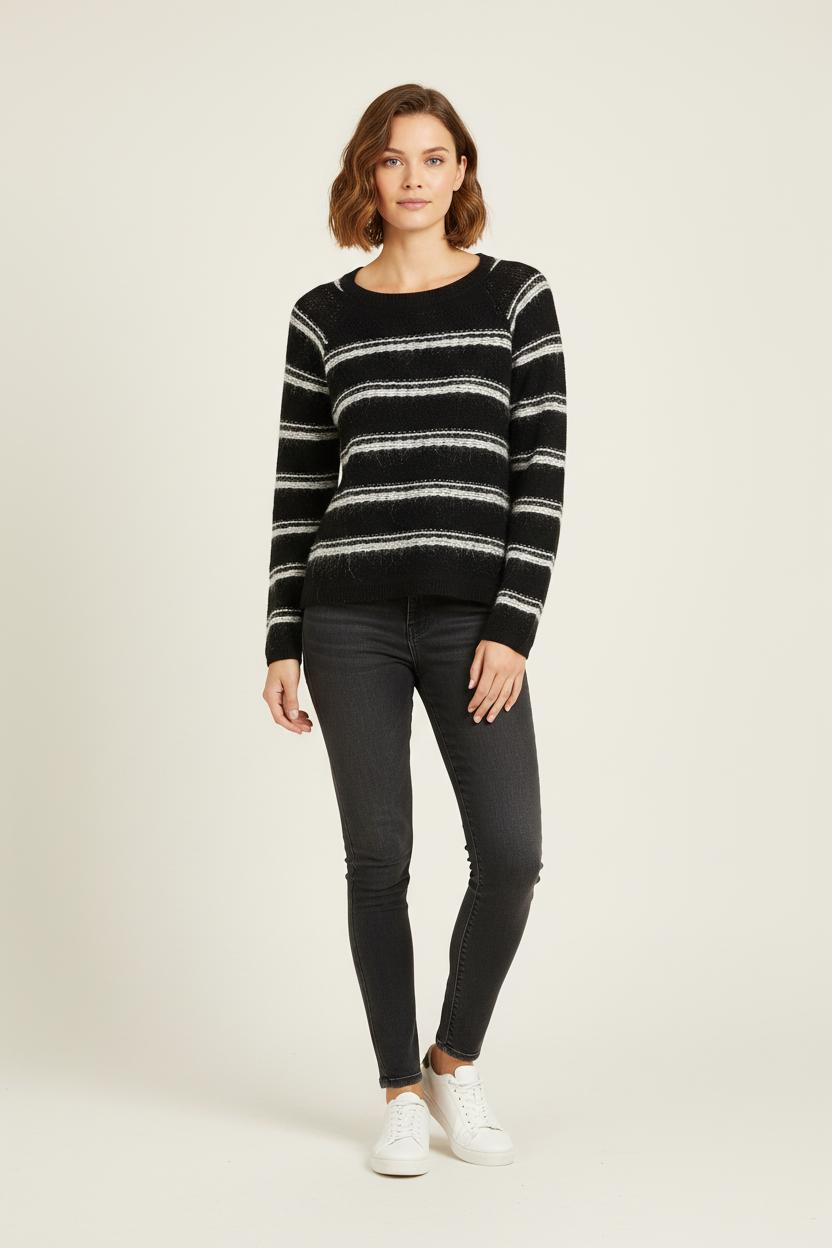 Pull Noir et Blanc - Taille S/36 de la marque Bérénice | PARAD72973 - Vendu par Paradigme - Image 1