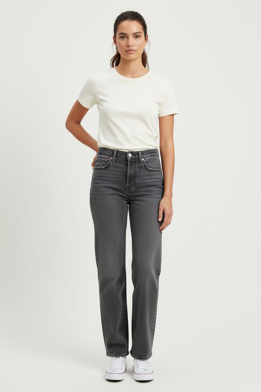 Jean Droit Gris - Taille XS/34 de la marque Levi's | PARAD72977 - Vendu par Paradigme - Image 1