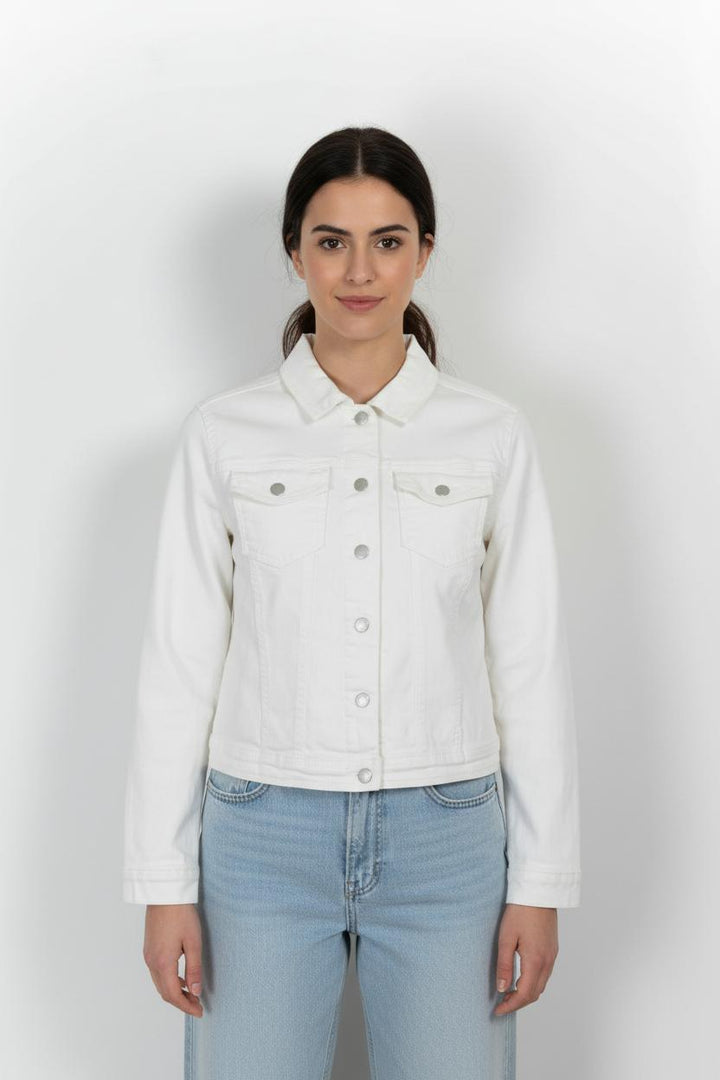 Veste En Jean Blanche - Taille M/38 de la marque IKKS | PARAD72981 - Vendu par Paradigme - Image 1