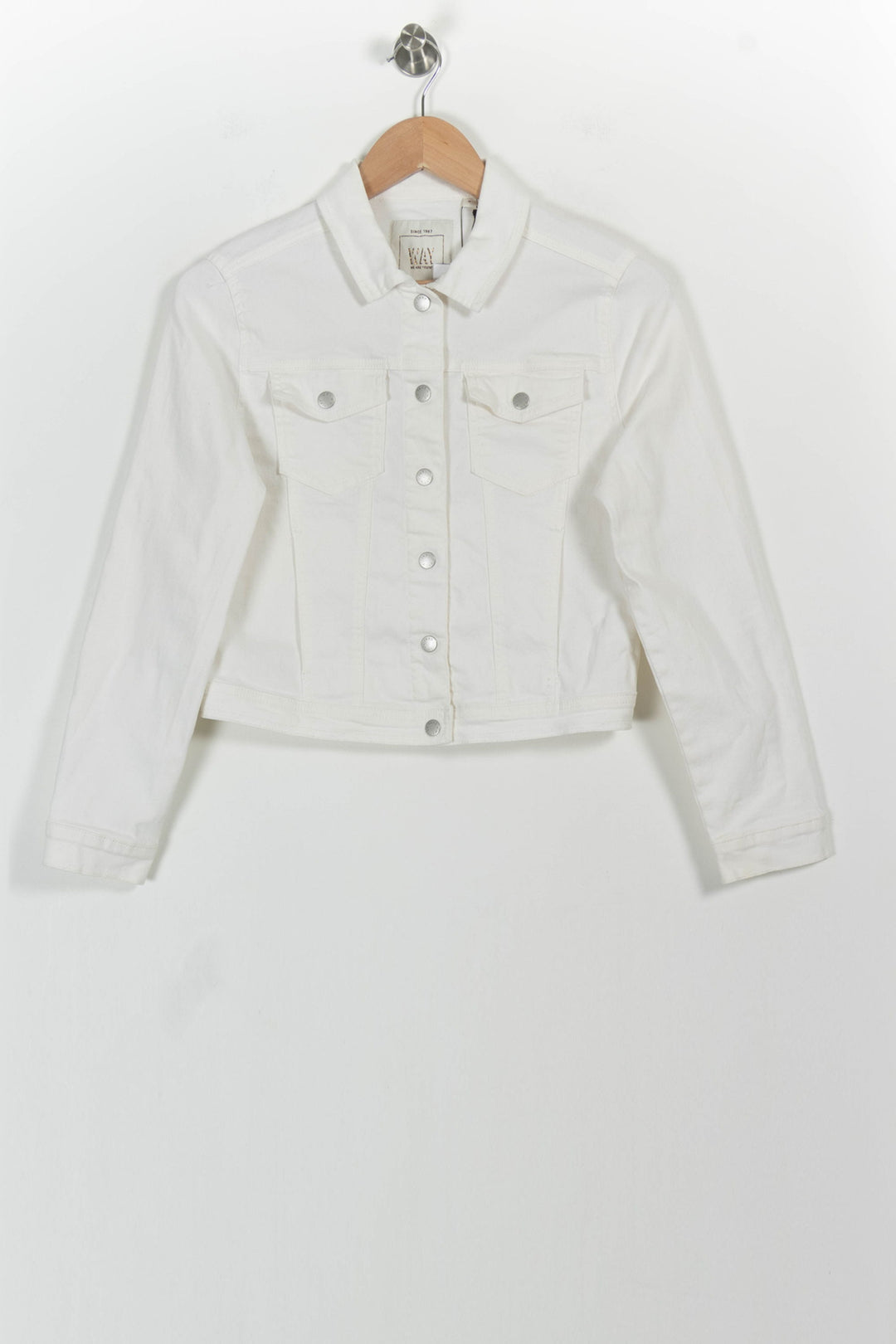 Veste En Jean Blanche - Taille M/38 de la marque IKKS | PARAD72981 - Vendu par Paradigme - Image 2