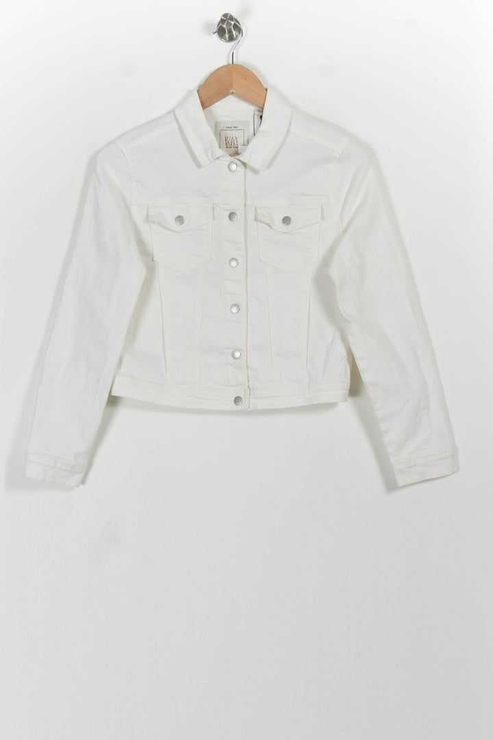 Veste En Jean Blanche - Taille M/38 de la marque IKKS | PARAD72981 - Vendu par Paradigme - Image 2