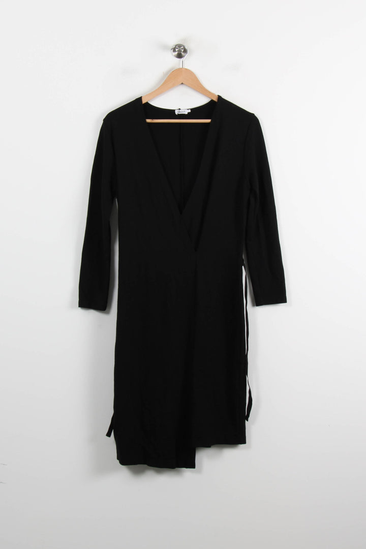 Robe Portefeuille Noire - Taille S/36 de la marque Filippa K | PARAD72986 - Vendu par Paradigme - Image 2