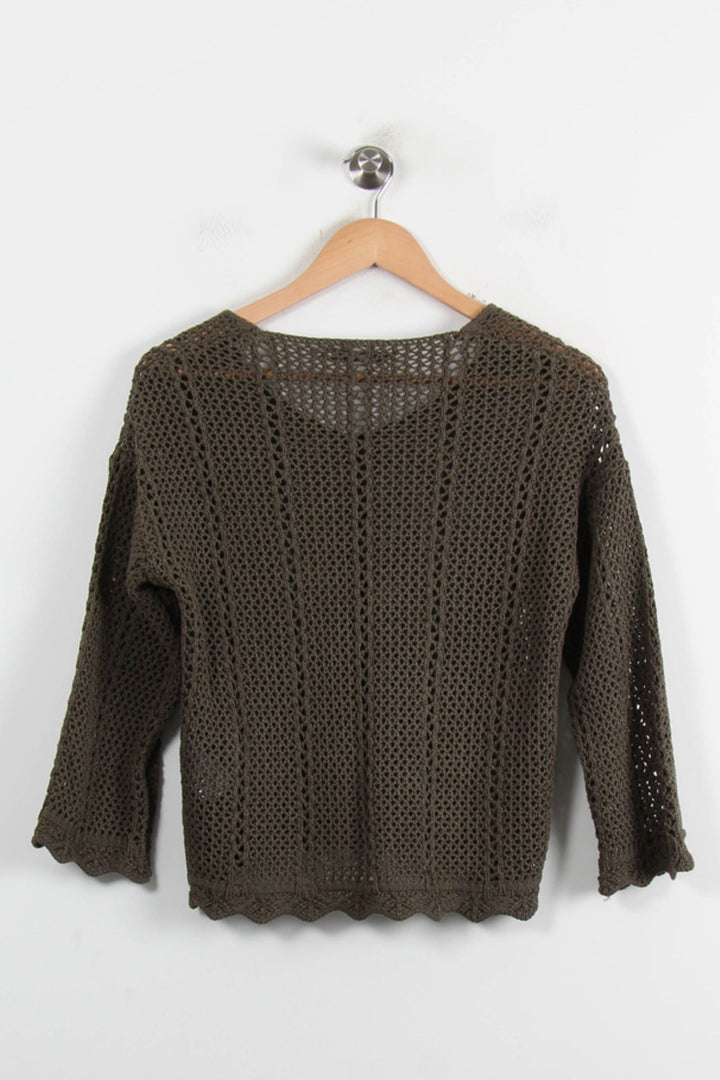 Pull Vert - Taille XS/34 de la marque La Fée Maraboutée | PARAD72989 - Vendu par Paradigme - Image 4