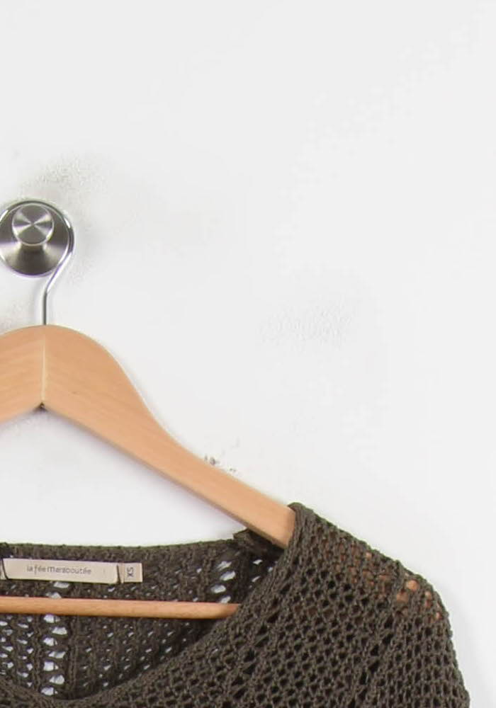 Pull Vert - Taille XS/34 de la marque La Fée Maraboutée | PARAD72989 - Vendu par Paradigme - Image 3