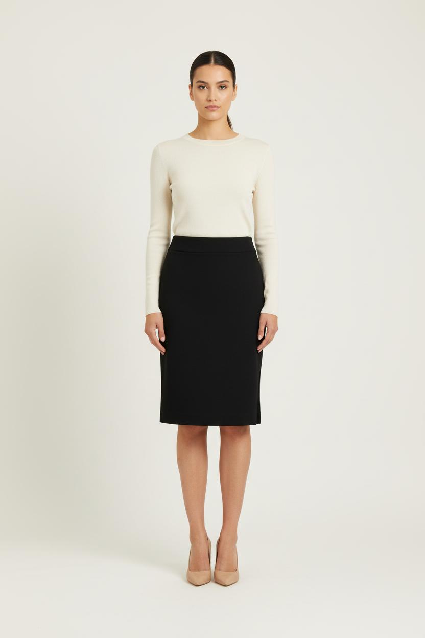 Jupe Crayon Noire - Taille S/36 de la marque La Fée Maraboutée | PARAD72990 - Vendu par Paradigme - Image 1
