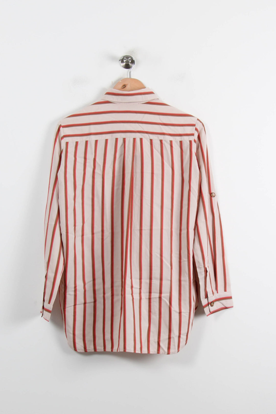 Chemise Rayée Beige et Rouge - Taille M/38 de la marque Gerard Darel | PARAD72995 - Vendu par Paradigme - Image 4