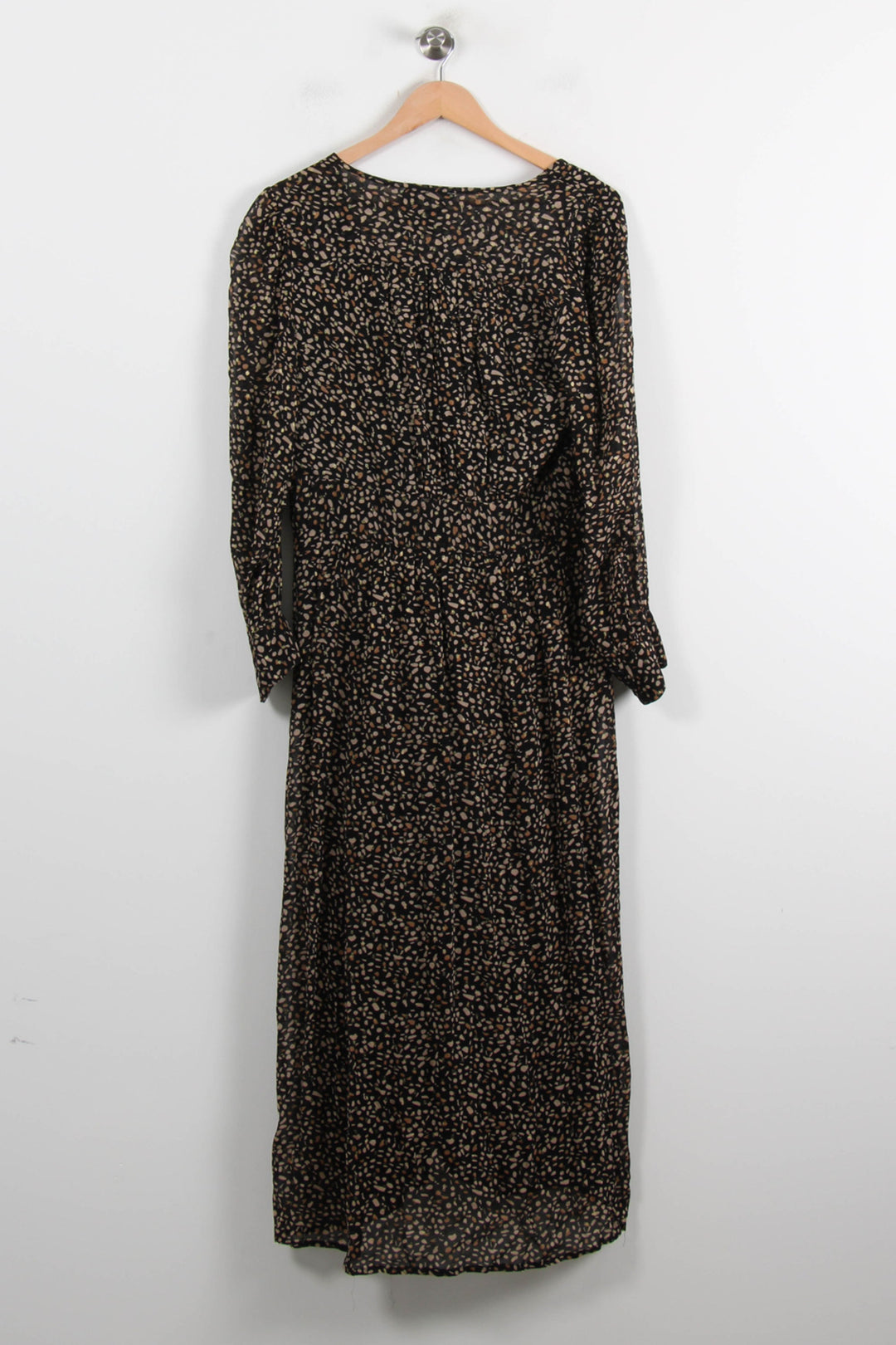 Robe Longue Noire et Beige - Taille M/38 de la marque Gerard Darel | PARAD72997 - Vendu par Paradigme - Image 4