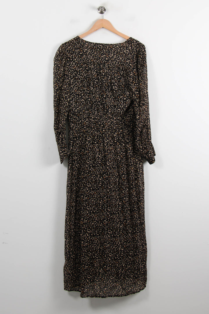 Robe Longue Noire et Beige - Taille M/38 de la marque Gerard Darel | PARAD72997 - Vendu par Paradigme - Image 4