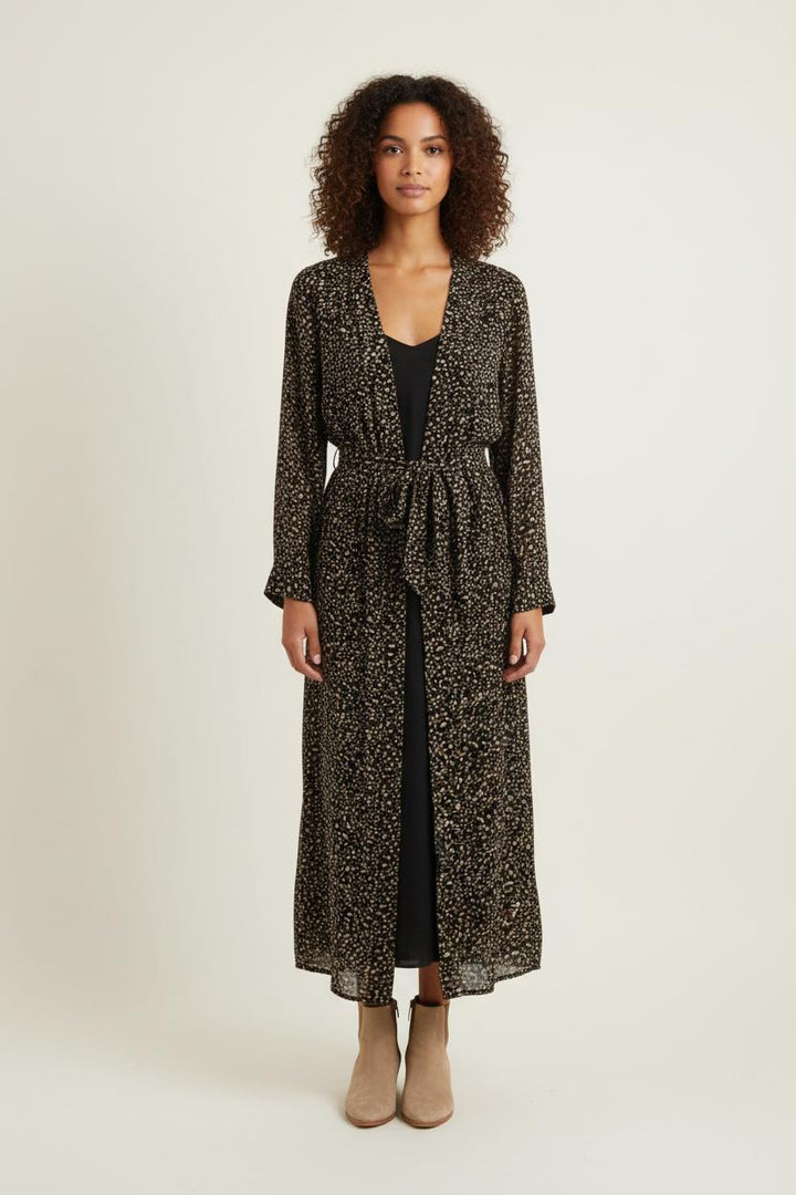 Robe Longue Noire et Beige - Taille M/38 de la marque Gerard Darel | PARAD72997 - Vendu par Paradigme - Image 1