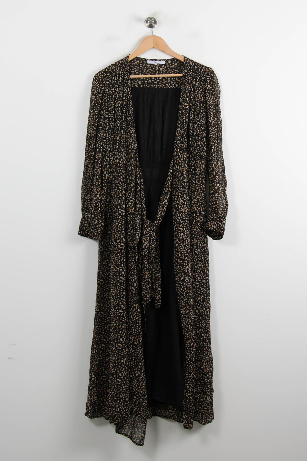 Robe Longue Noire et Beige - Taille M/38 de la marque Gerard Darel | PARAD72997 - Vendu par Paradigme - Image 2