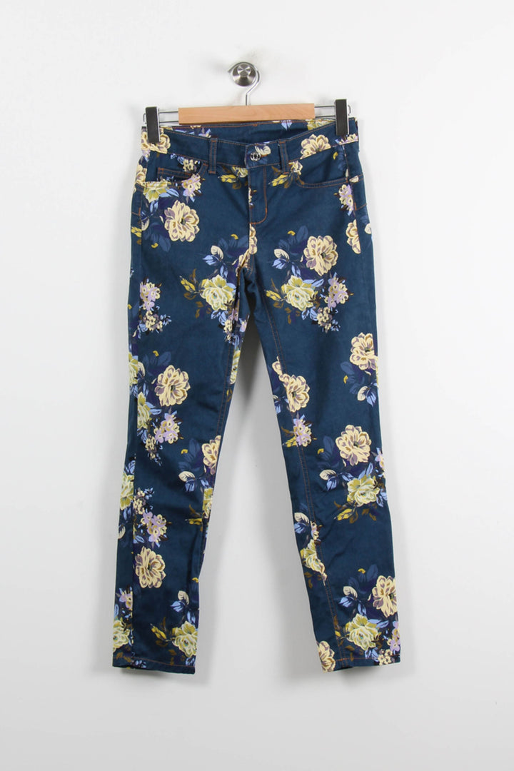 Jean Fleuri Bleu et Jaune - Taille S/36 de la marque Liu Jo | PARAD73000 - Vendu par Paradigme - Image 2