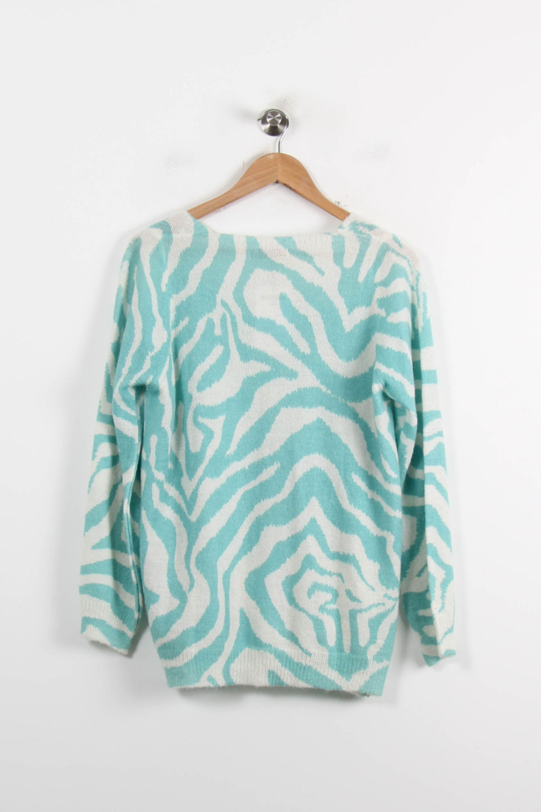 Pull Vert et Blanc - Taille S/36 de la marque Imprevu | PARAD73008 - Vendu par Paradigme - Image 4