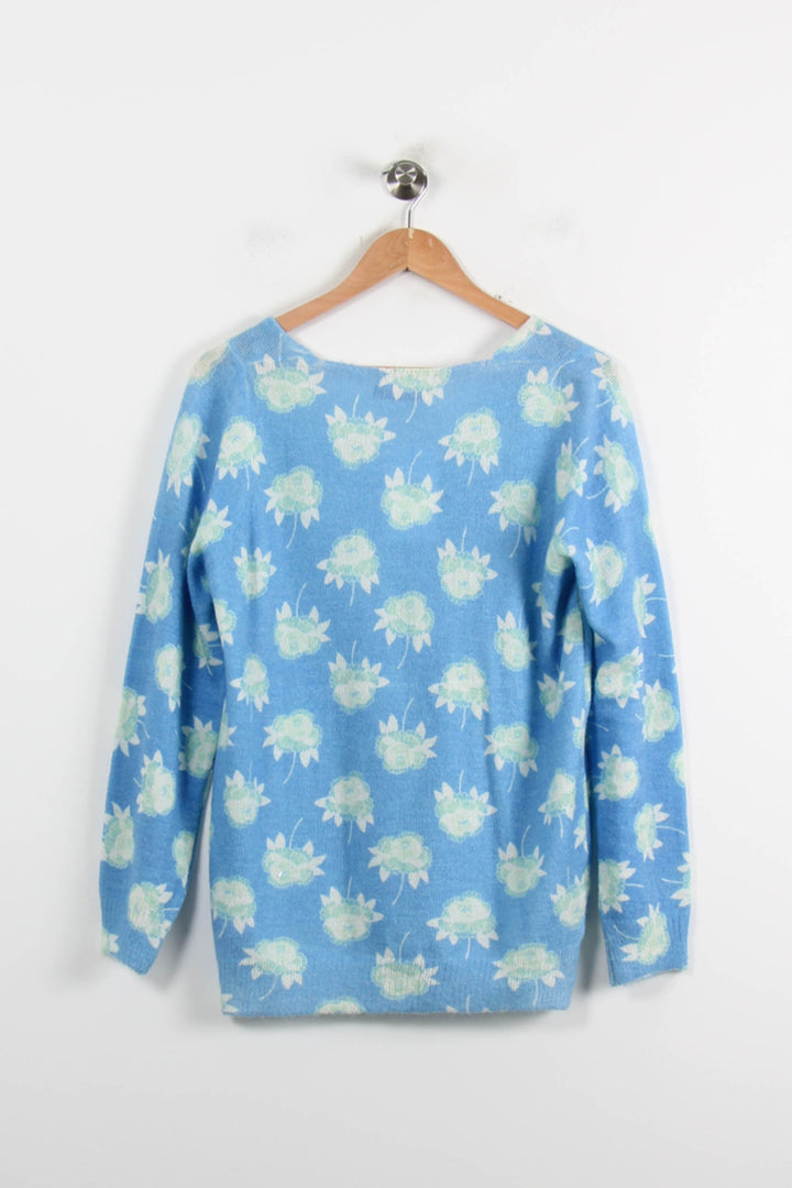 Pull Bleu et Blanc - Taille S/36 de la marque Imprevu | PARAD73009 - Vendu par Paradigme - Image 4
