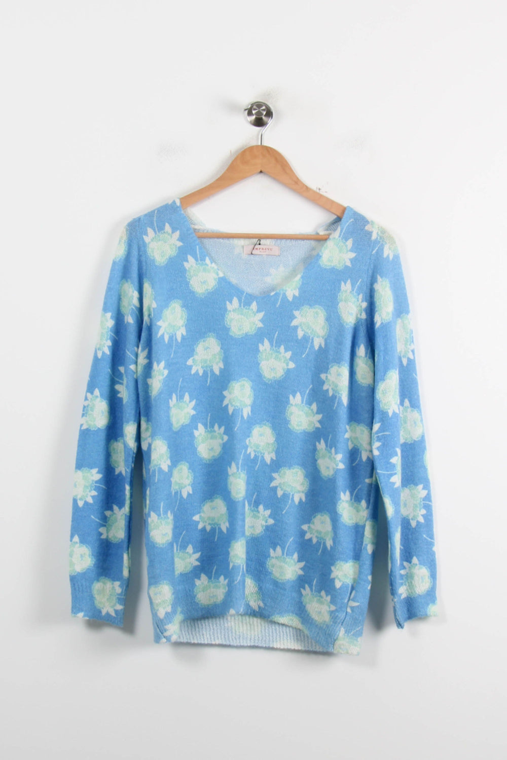 Pull Bleu et Blanc - Taille S/36 de la marque Imprevu | PARAD73009 - Vendu par Paradigme - Image 2