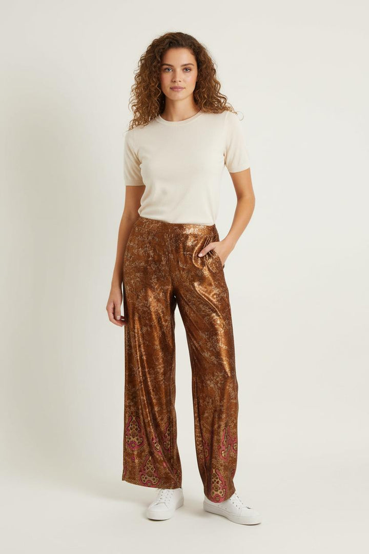 Pantalon Large Marron - Taille M/38 de la marque Imprevu | PARAD73011 - Vendu par Paradigme - Image 1