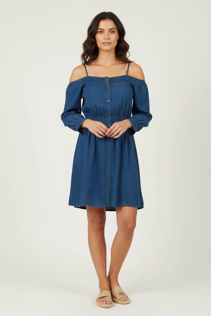 Robe Chemise Bleue - Taille M/38 de la marque The Kooples | PARAD73025 - Vendu par Paradigme - Image 1