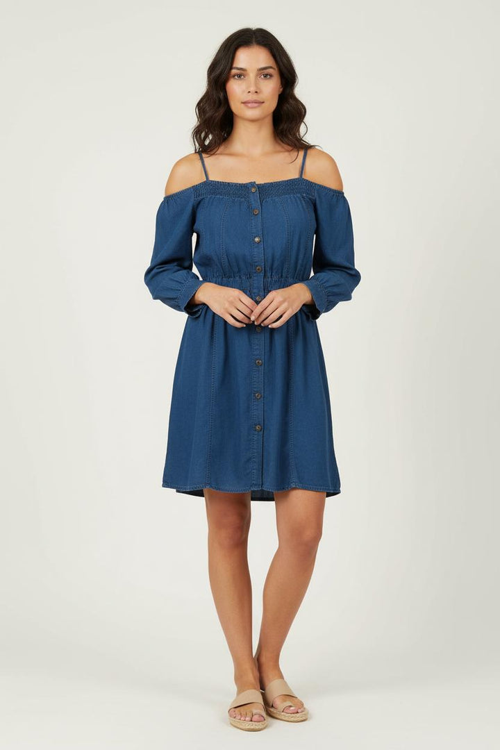 Robe Chemise Bleue - Taille M/38 de la marque The Kooples | PARAD73025 - Vendu par Paradigme - Image 1