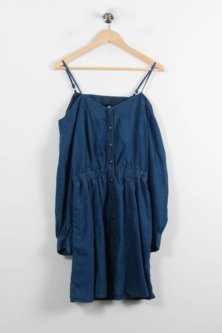 Robe Chemise Bleue - Taille M/38 de la marque The Kooples | PARAD73025 - Vendu par Paradigme - Image 2