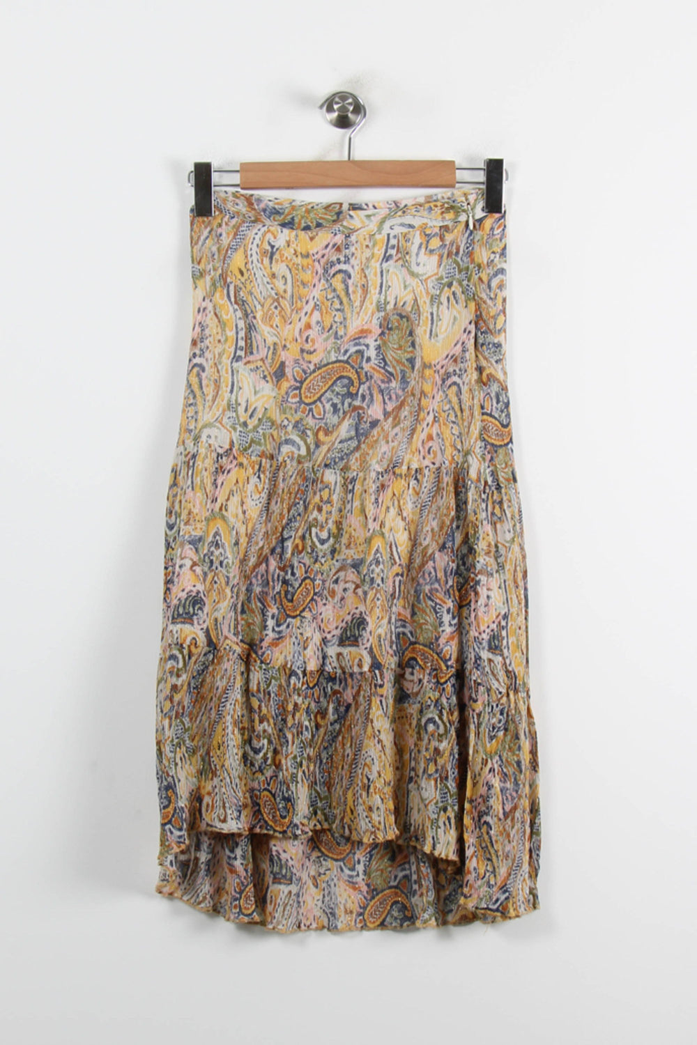 Jupe Midi Jaune et Bleu - Taille S/36 de la marque ZAPA | PARAD73031 - Vendu par Paradigme - Image 2