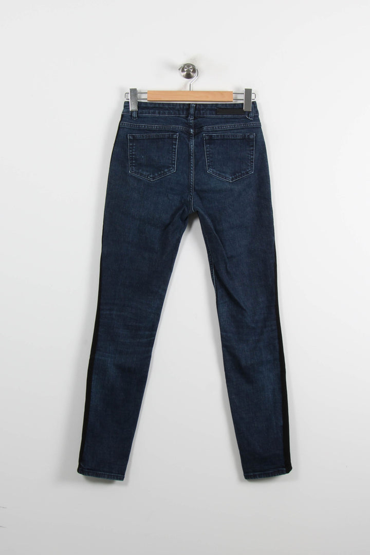 Jean Skinny Bleu et Noir - Taille M/38 de la marque Claudie Pierlot | PARAD73043 - Vendu par Paradigme - Image 4