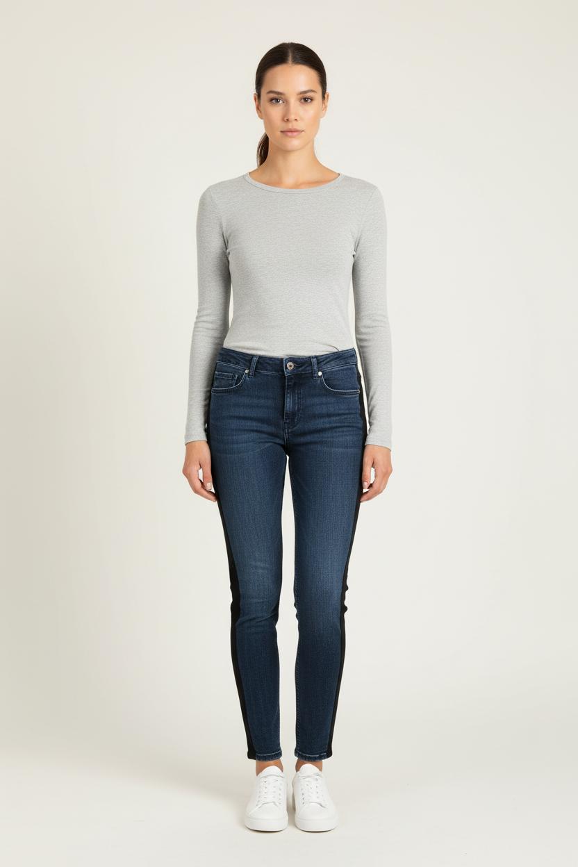 Jean Skinny Bleu et Noir - Taille M/38 de la marque Claudie Pierlot | PARAD73043 - Vendu par Paradigme - Image 1