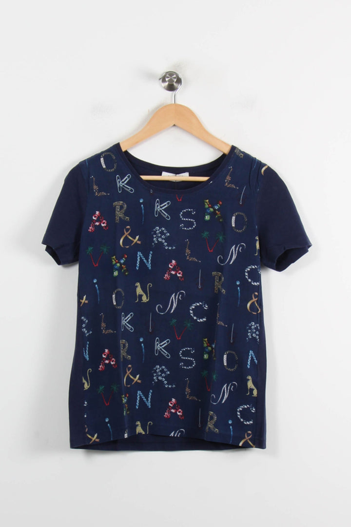 Tee-shirt Bleu - Taille M/38 de la marque Sandro | PARAD73046 - Vendu par Paradigme - Image 2